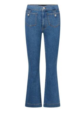 Veronica Beard Carson Ankle Flare High Rise Jeans Size 26